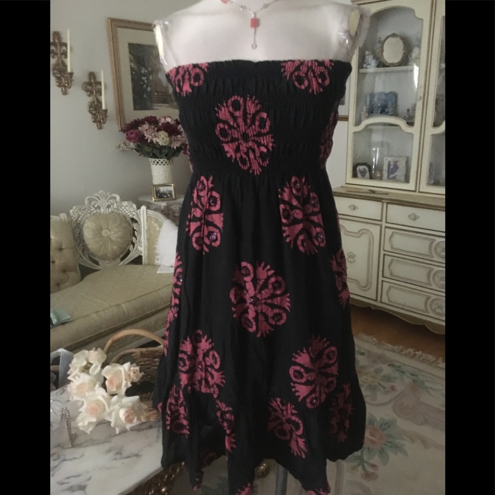 Moda Strapless Sequence/Beaded Elasticized Top Dr… - image 1